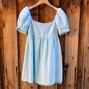 Alice + Olivia Bauery Puff-Sleeve Babydoll Dress